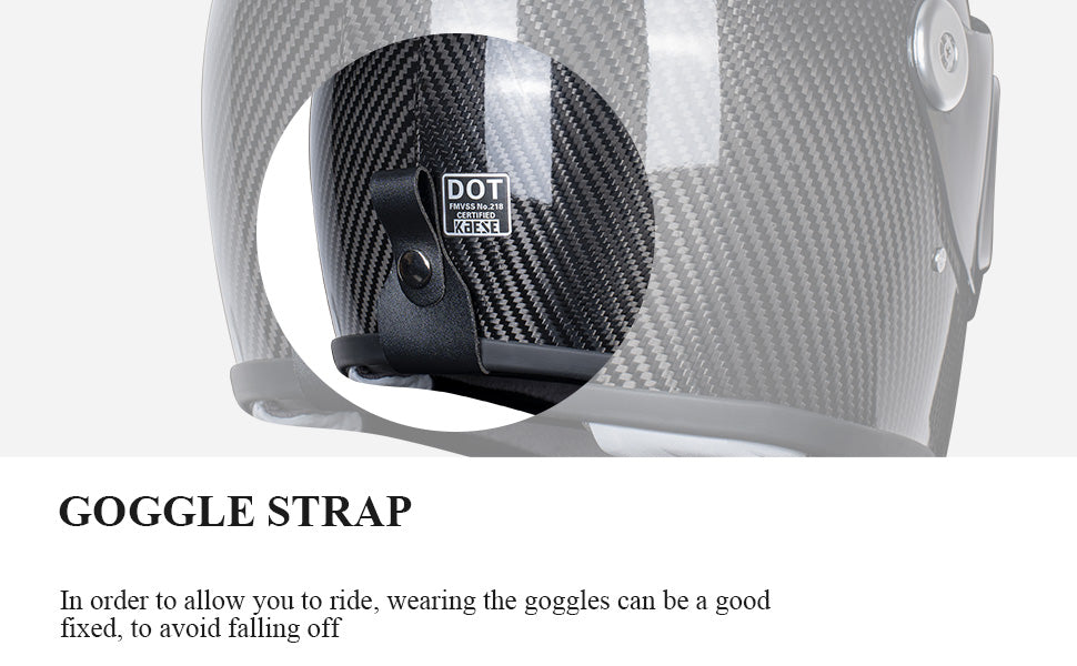 Kaese Retro Carbon Fiber Lightweight Motorcycle Helmets Full Face Helmet Cascos para Motos for Men Women