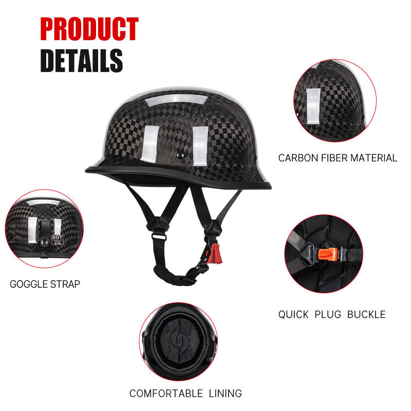 carbon fiber half helmet motorcycle Kaese Half Face Helmet Open Face Carbon Fiber Motorcycle Helmets Ultra – kaese helmet store