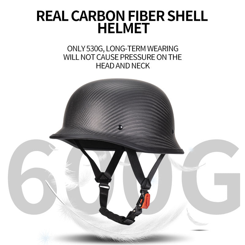 german style motorcycle helmet carbon fiber kaese Vintage Motorcycle Half Helmets, Carbon Fiber Open Face Retro Mo – kaese helmet store
